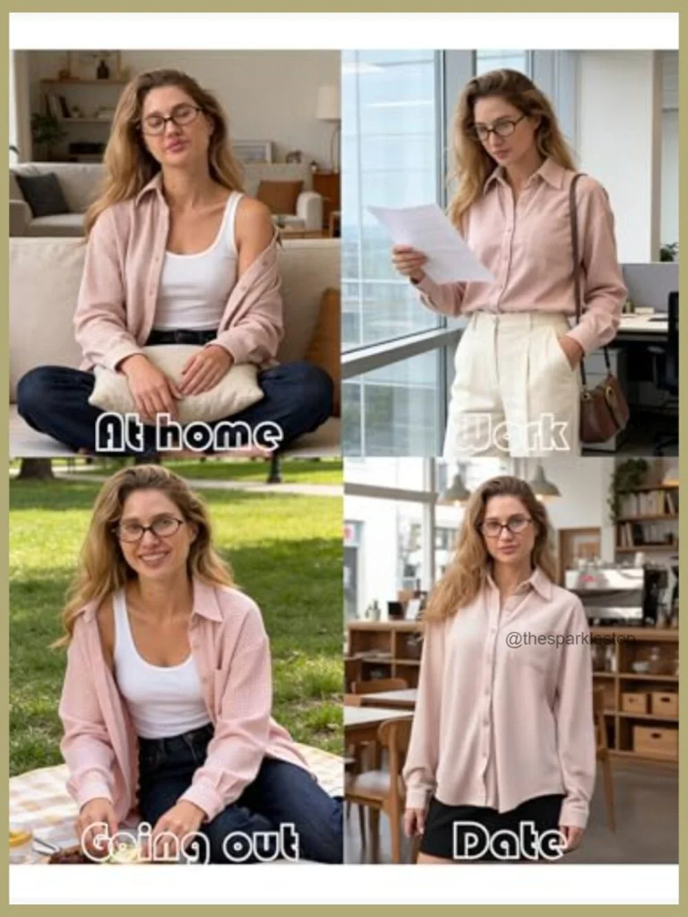 Waffle Knit Button Down Shacket Long Sleeve V Neck Lightweight Blouse w/ Pocket - Picture 6 of 7